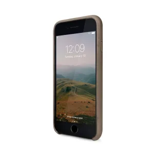 Relaxed Leather case with pockets for iPhone 7/8 - Warm Taupe