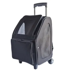 Rio Wheeled Pet Carrier in Black