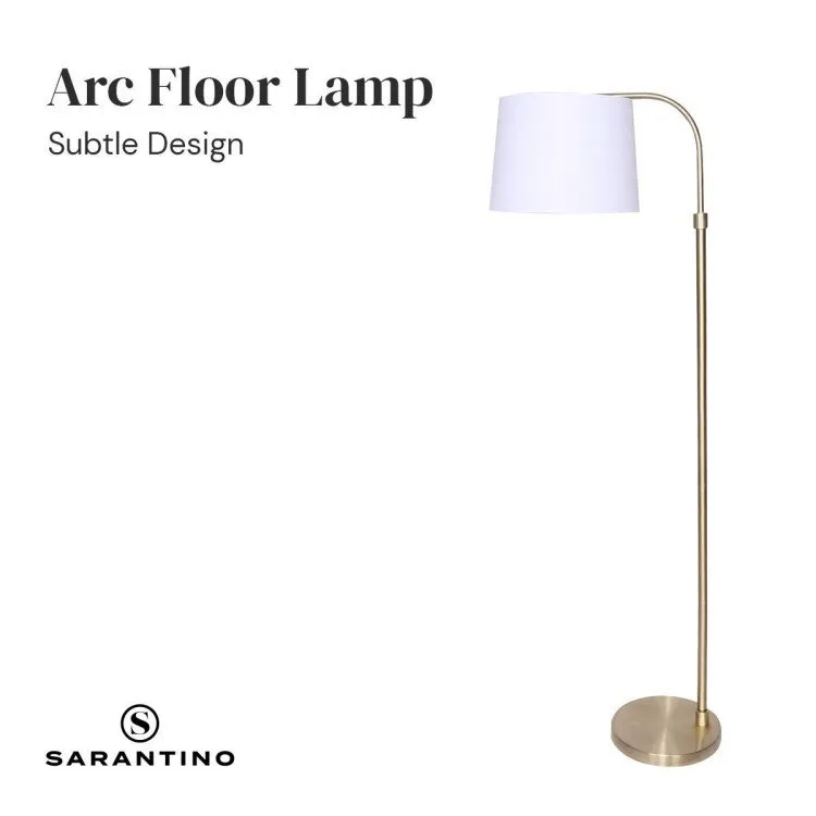 SARANTINO HEIGHT-ADJUSTABLE METAL FLOOR LAMP
