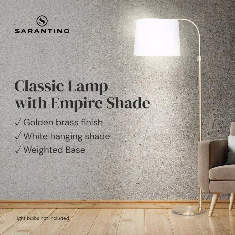 SARANTINO HEIGHT-ADJUSTABLE METAL FLOOR LAMP
