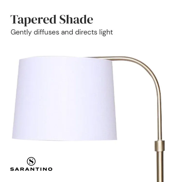 SARANTINO HEIGHT-ADJUSTABLE METAL FLOOR LAMP
