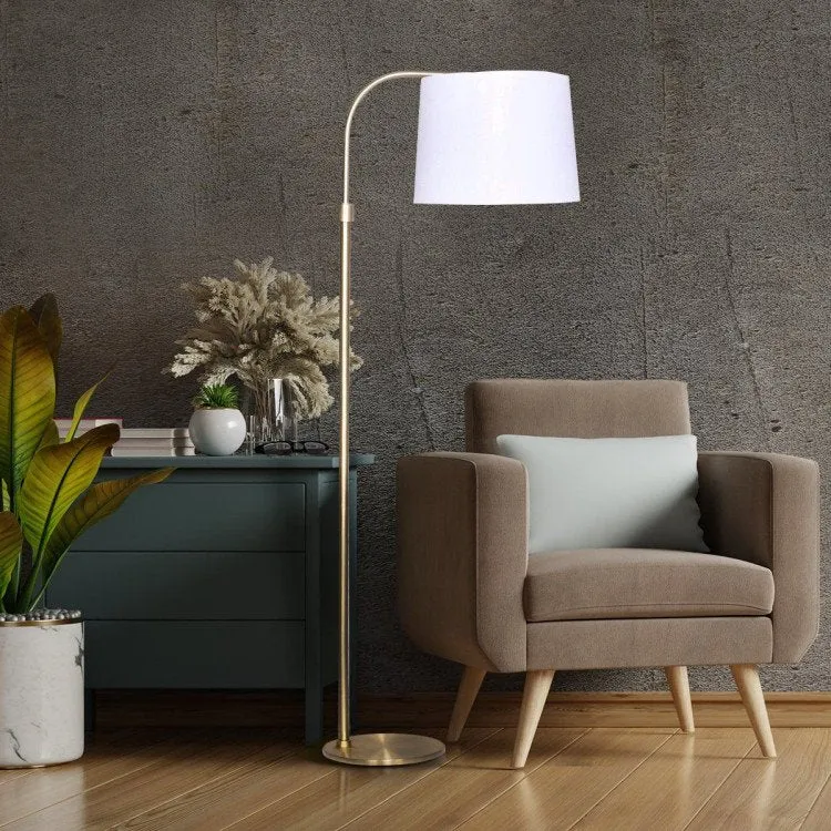 SARANTINO HEIGHT-ADJUSTABLE METAL FLOOR LAMP