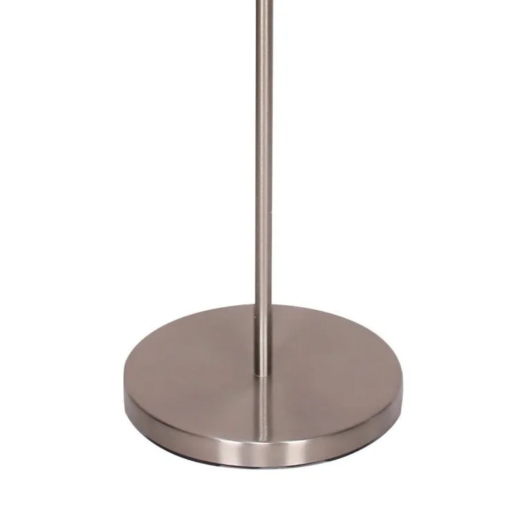 SARANTINO NICKEL METAL ARC FLOOR LAMP