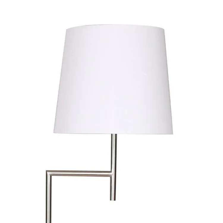 SARANTINO NICKEL METAL ARC FLOOR LAMP