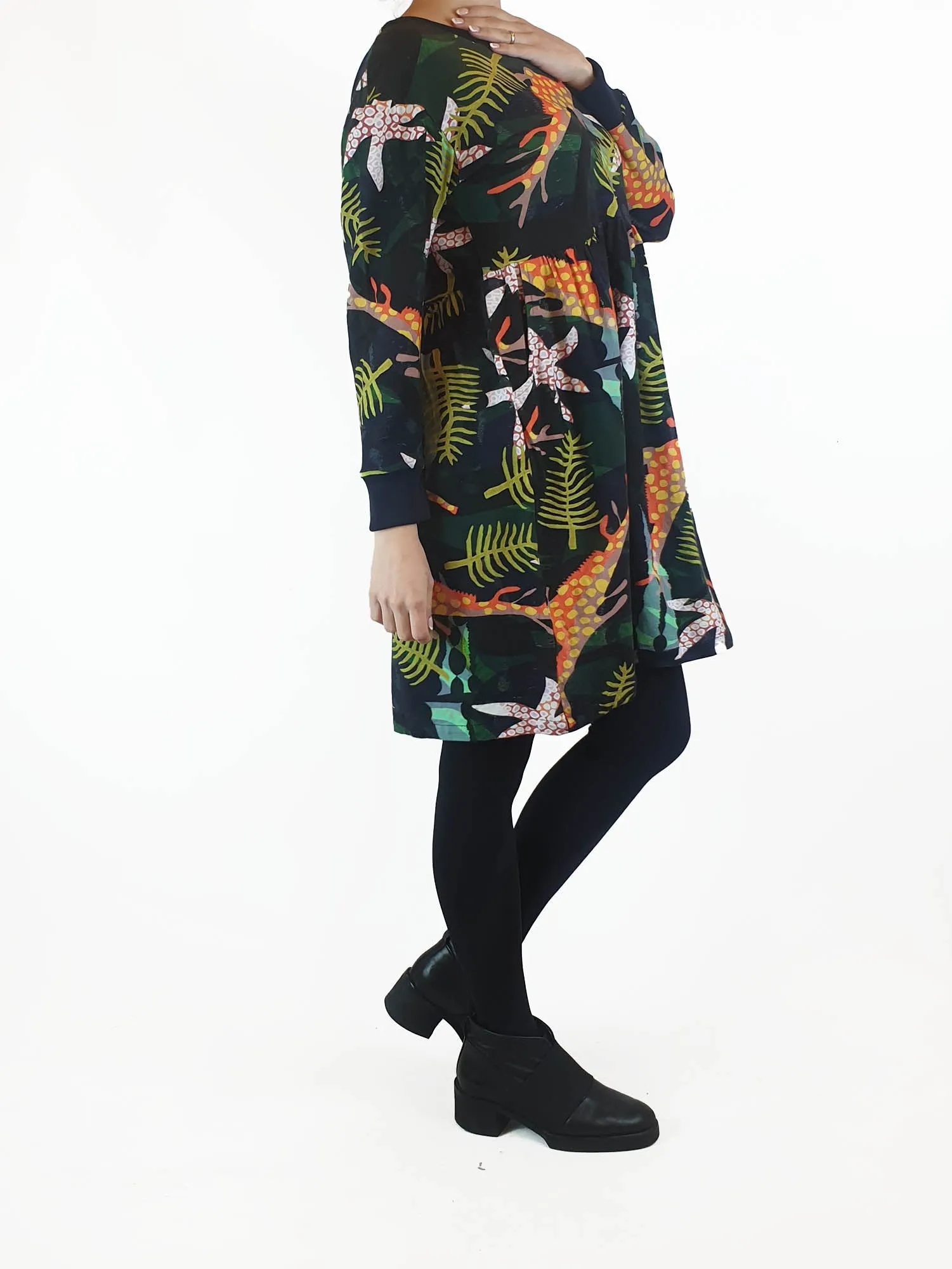 Seagrass Designs colourful long sleeve dress size S