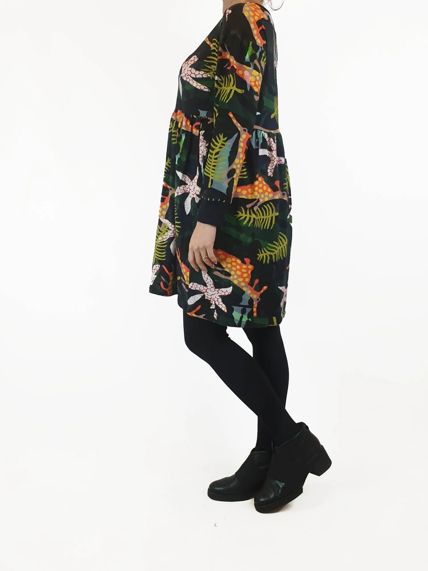 Seagrass Designs colourful long sleeve dress size S