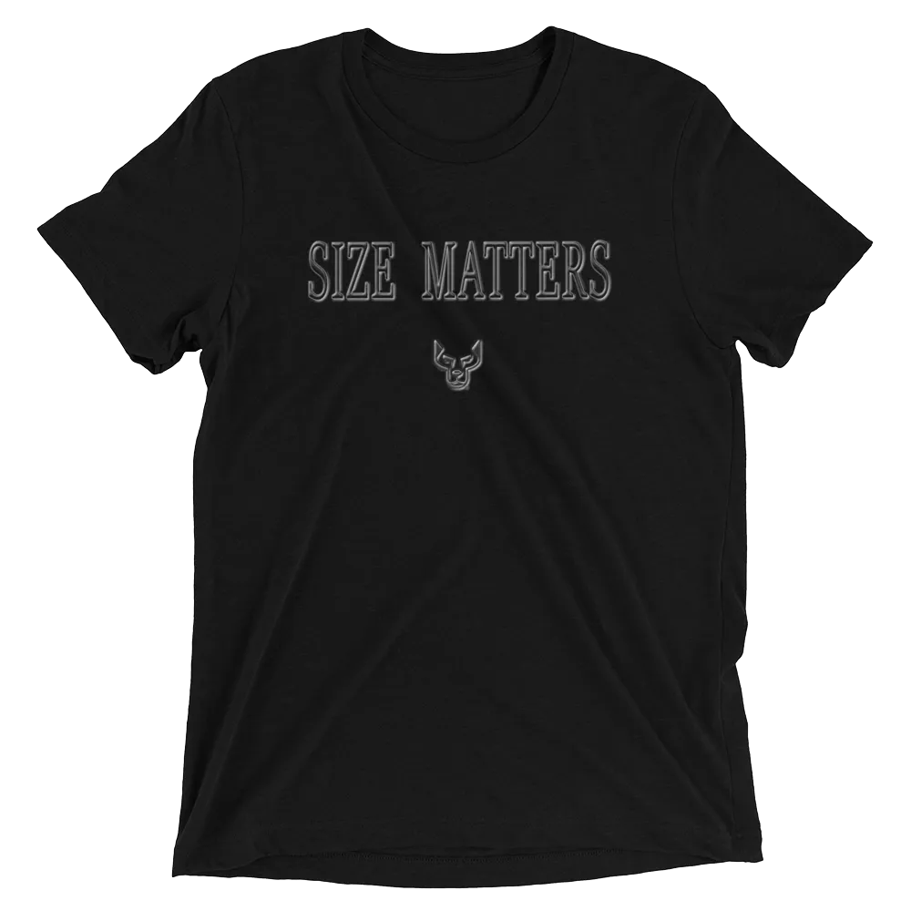 Short sleeve t-shirt, Size Matters