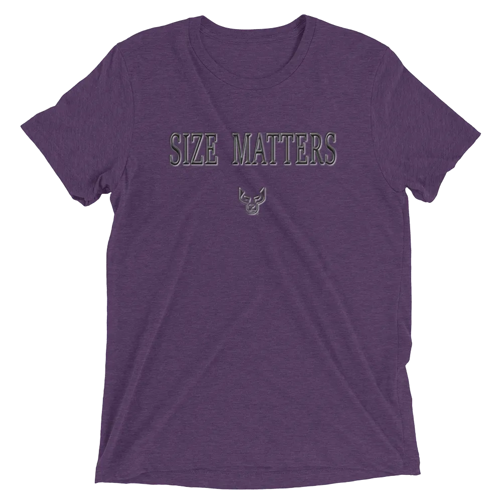 Short sleeve t-shirt, Size Matters
