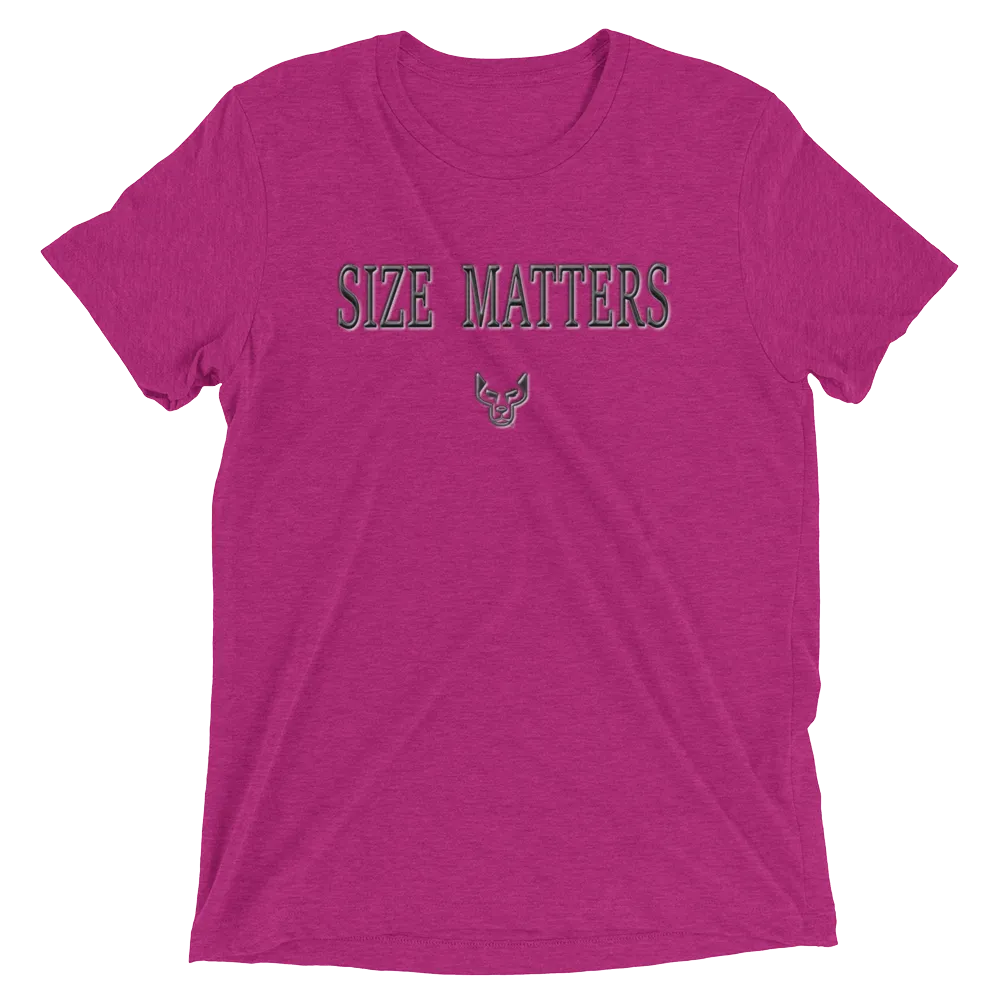 Short sleeve t-shirt, Size Matters