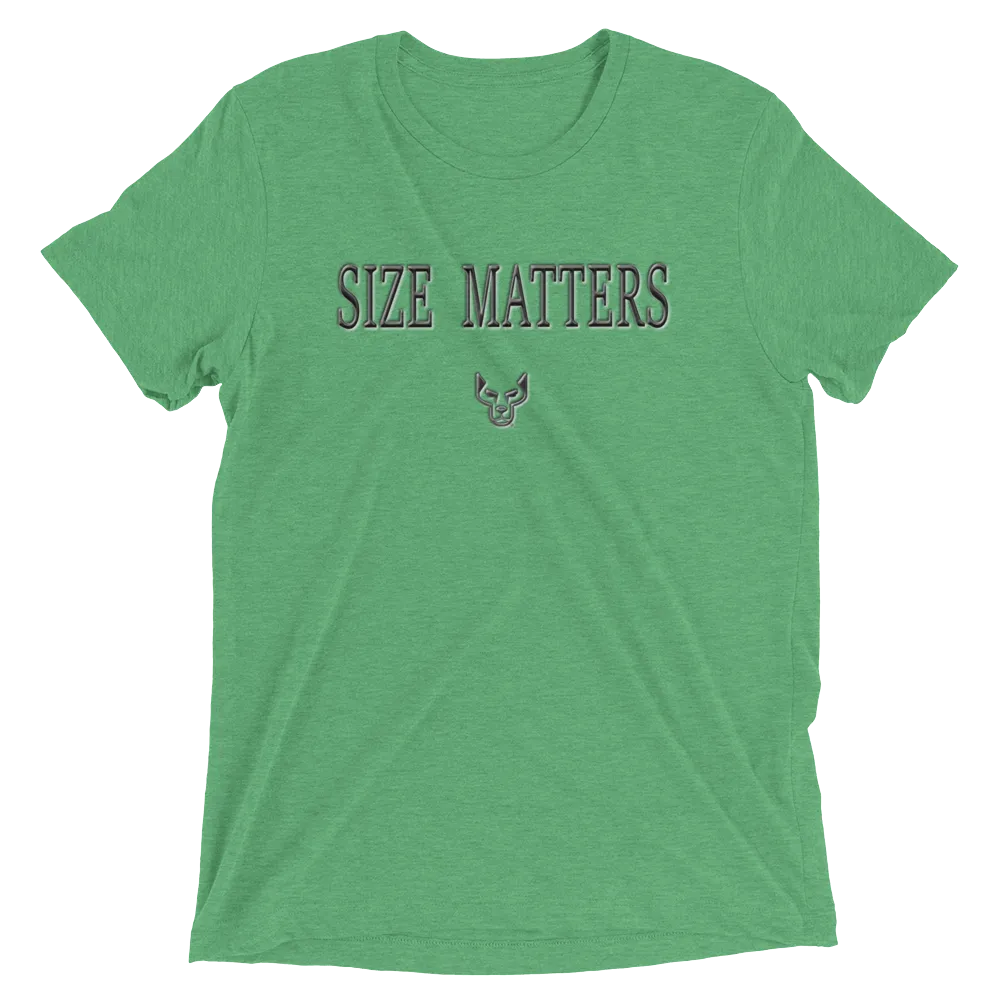 Short sleeve t-shirt, Size Matters