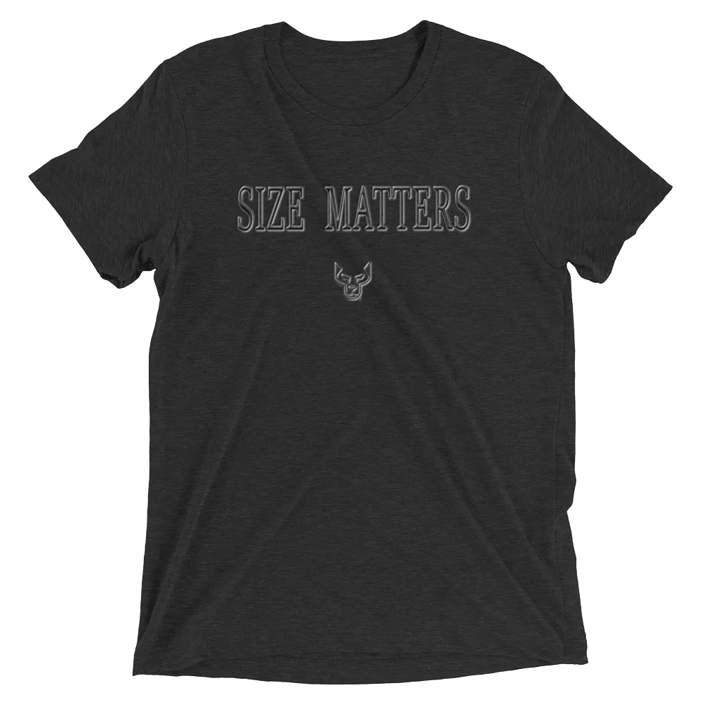 Short sleeve t-shirt, Size Matters