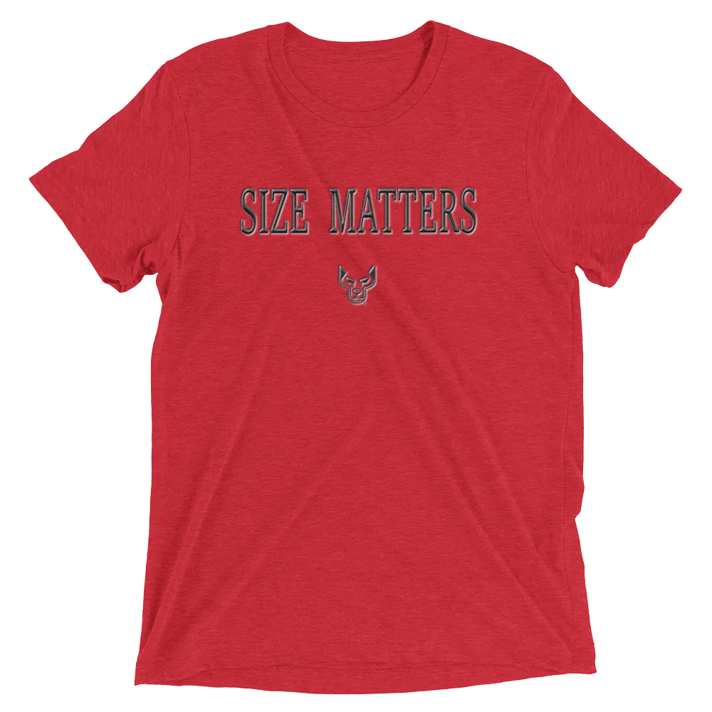 Short sleeve t-shirt, Size Matters