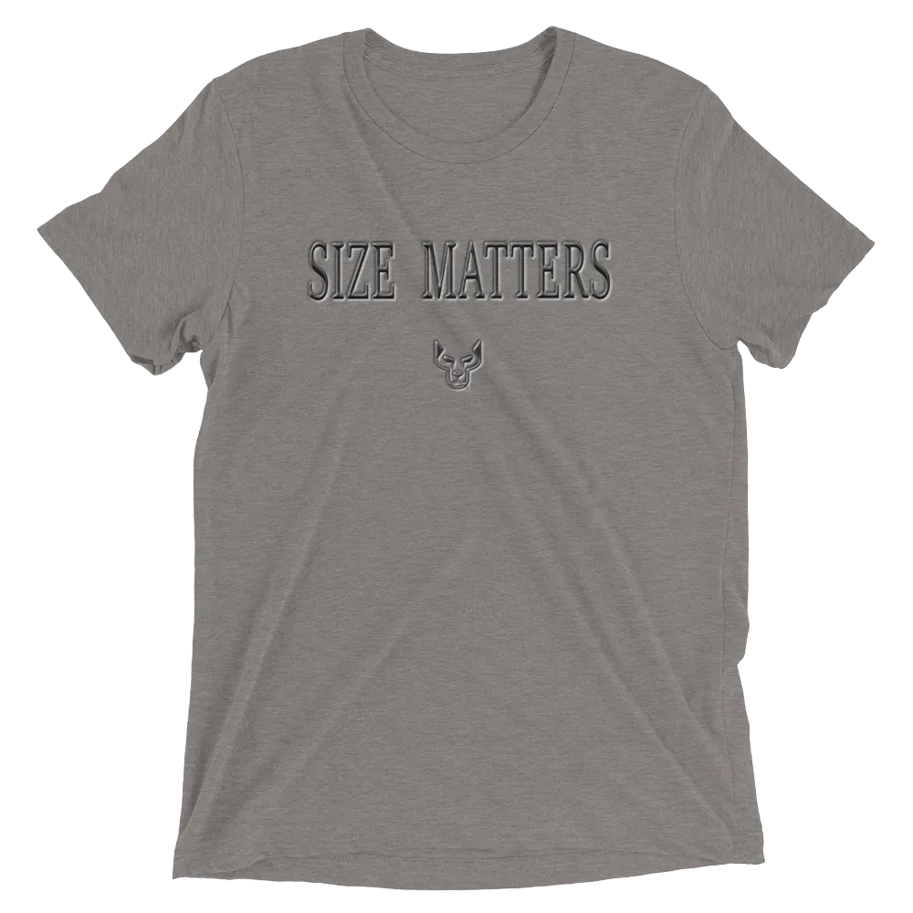 Short sleeve t-shirt, Size Matters