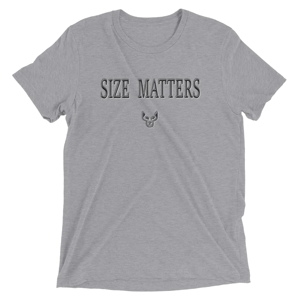 Short sleeve t-shirt, Size Matters