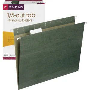 Smead 1/5 Tab Cut Letter Recycled Hanging Folder