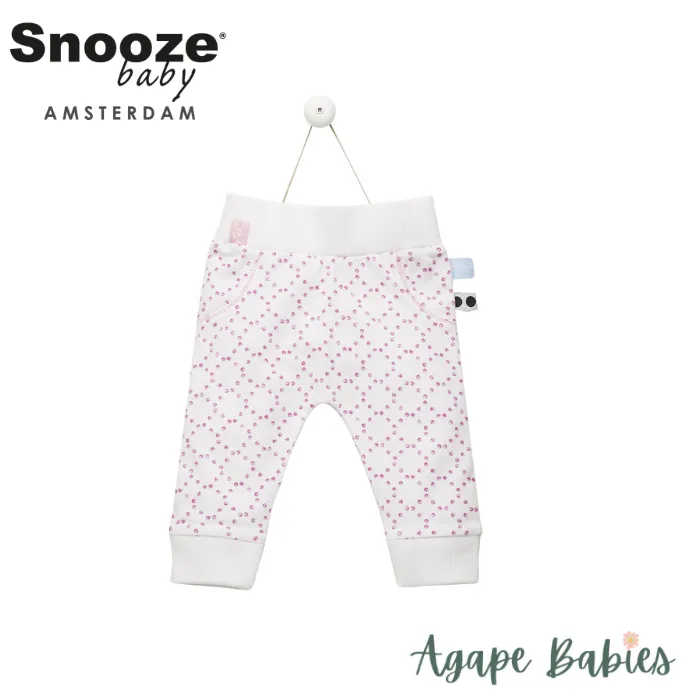Snoozebaby Suave pants stamped dot Funky Pink - 4 Sizes