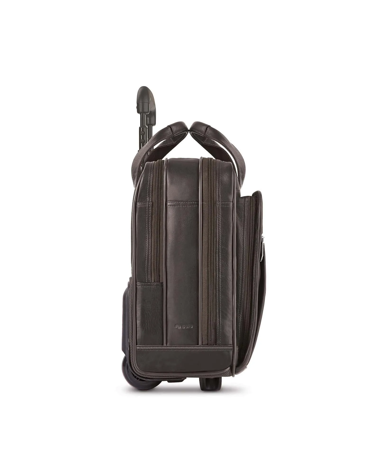 Solo Vintage Walker Leather Rolling Case