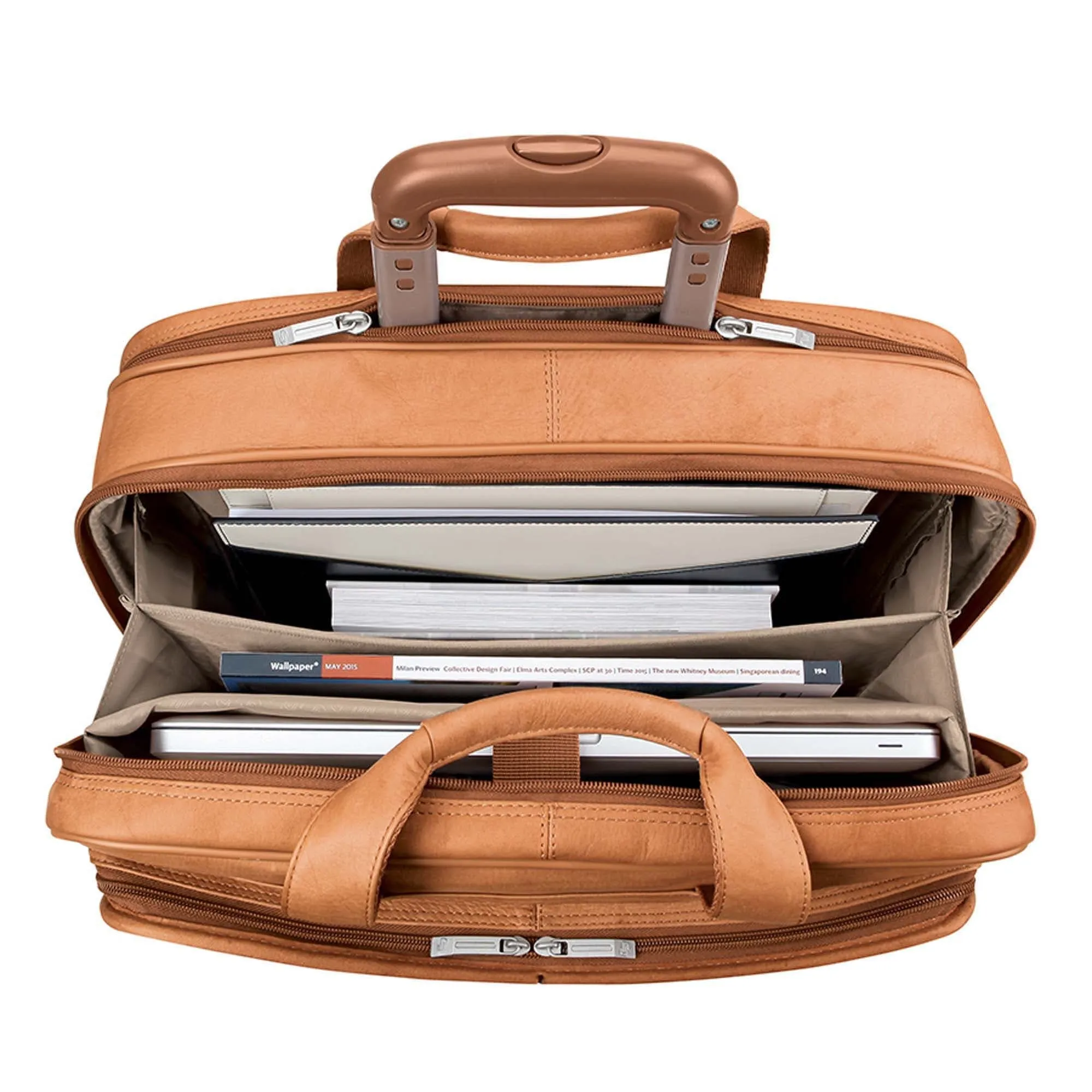 Solo Vintage Walker Leather Rolling Case