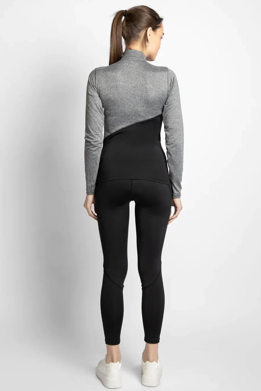 SPORTS SET TEE & LEGGINGS BLACK