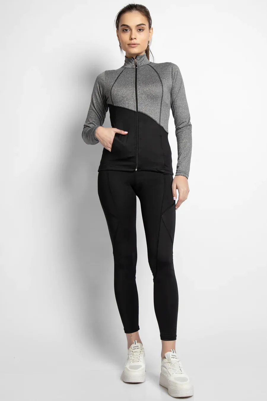 SPORTS SET TEE & LEGGINGS BLACK