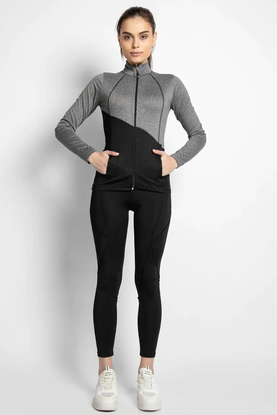 SPORTS SET TEE & LEGGINGS BLACK