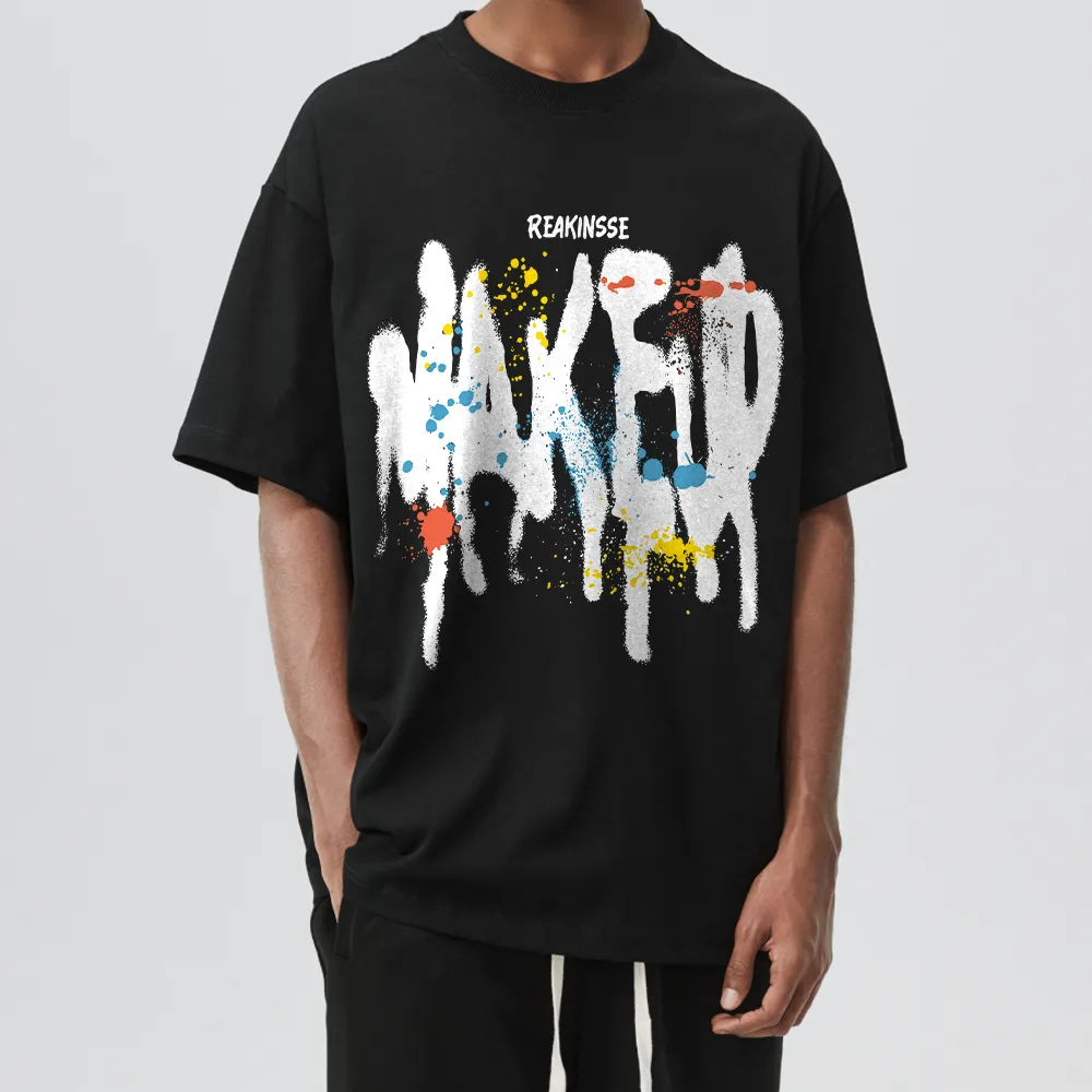 Street Alphabet Colorful Graffiti T-shirt