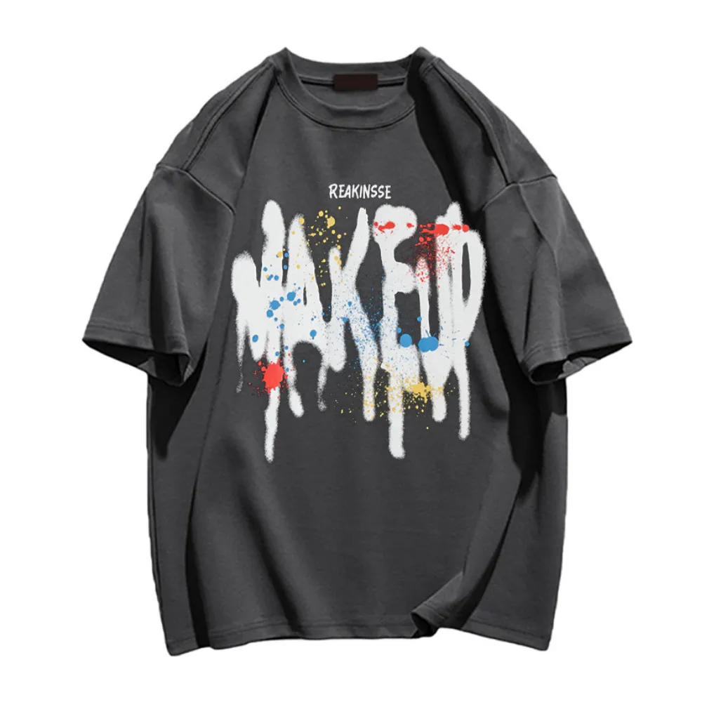 Street Alphabet Colorful Graffiti T-shirt