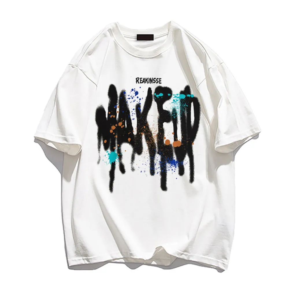 Street Alphabet Colorful Graffiti T-shirt