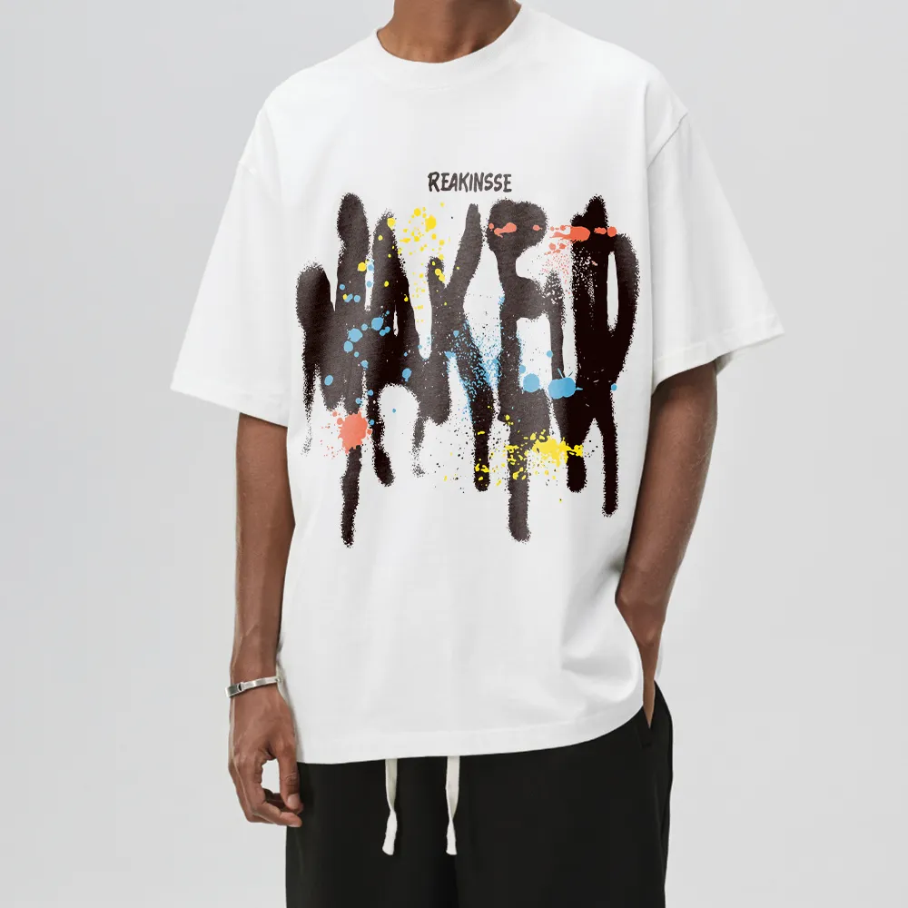 Street Alphabet Colorful Graffiti T-shirt