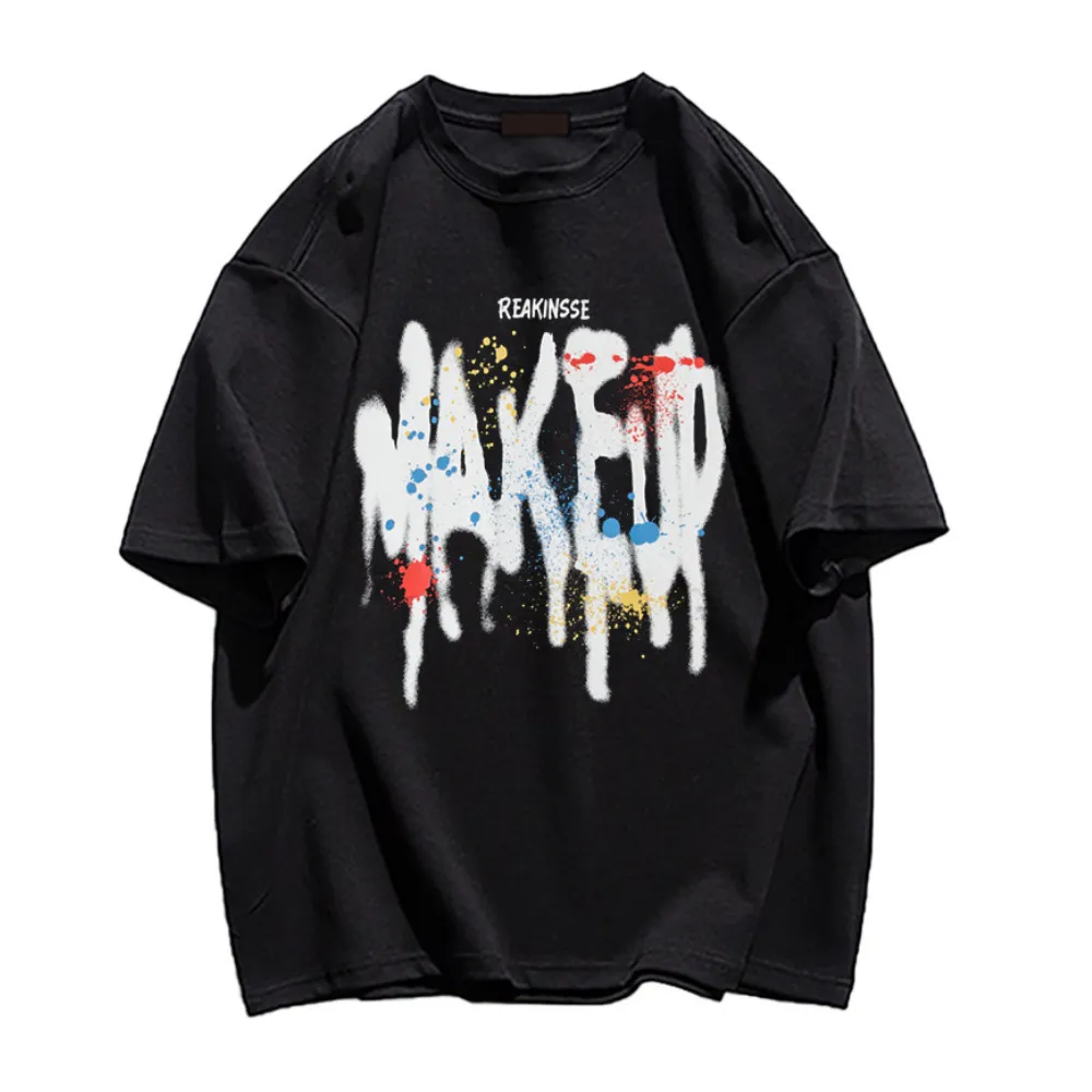 Street Alphabet Colorful Graffiti T-shirt