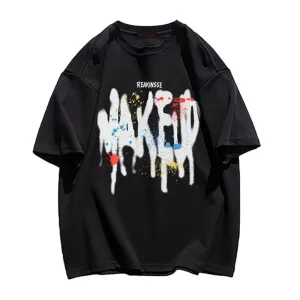 Street Alphabet Colorful Graffiti T-shirt