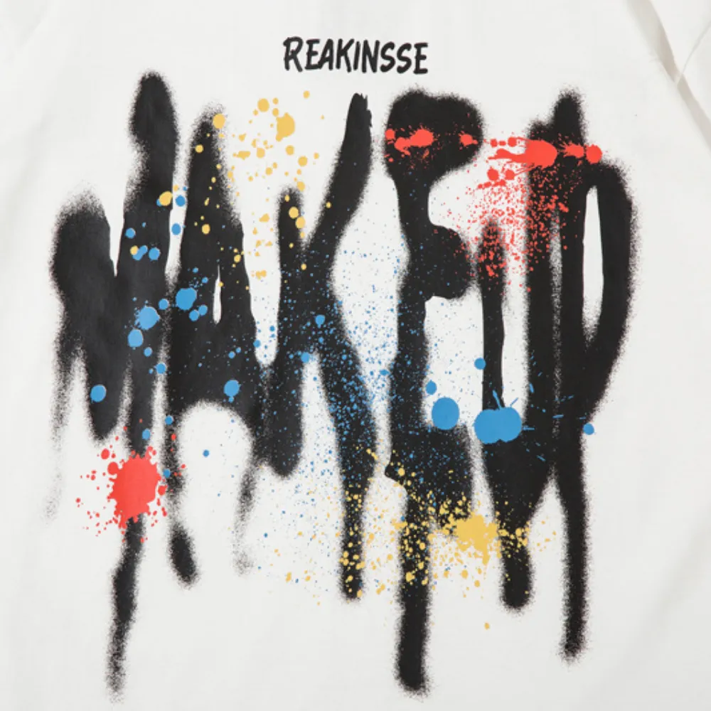 Street Alphabet Colorful Graffiti T-shirt