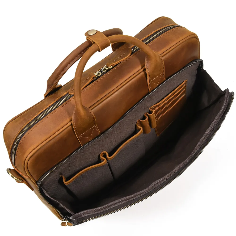 Tan Heirloom Case Leather Briefcase