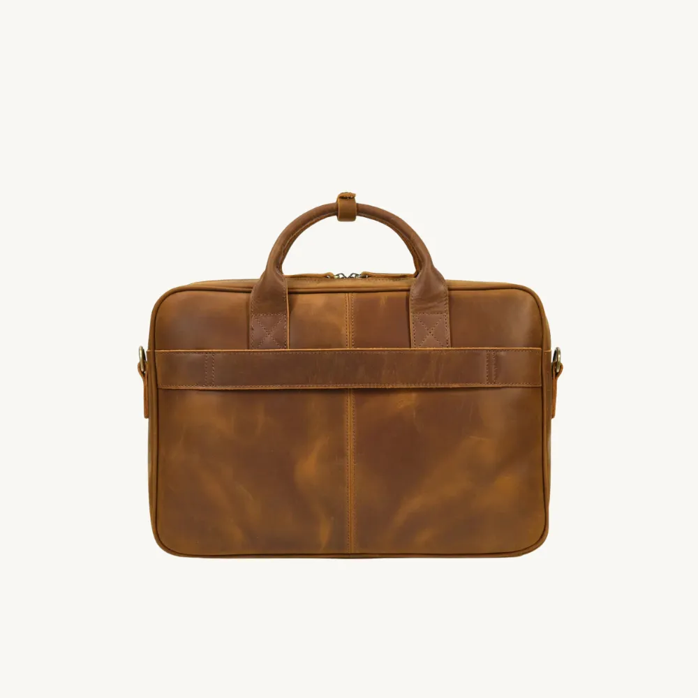 Tan Heirloom Case Leather Briefcase