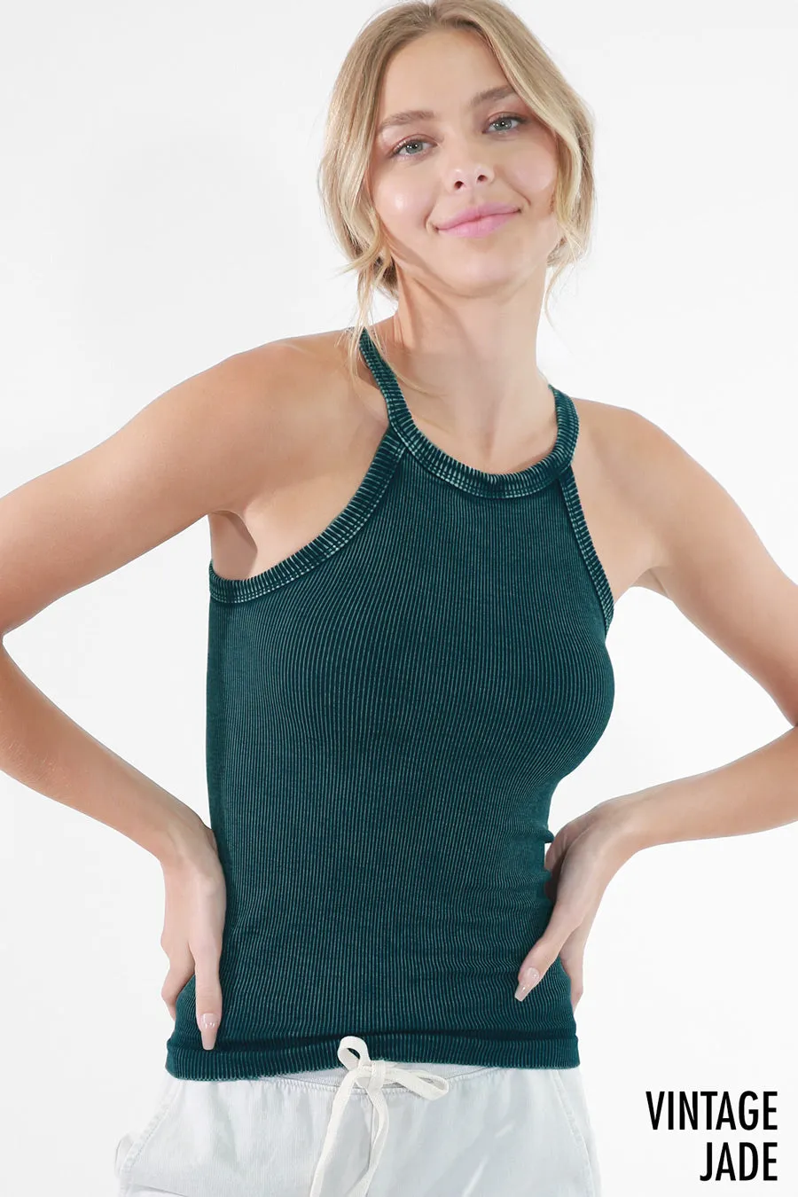 The Juliana Vintage Ribbed Tank