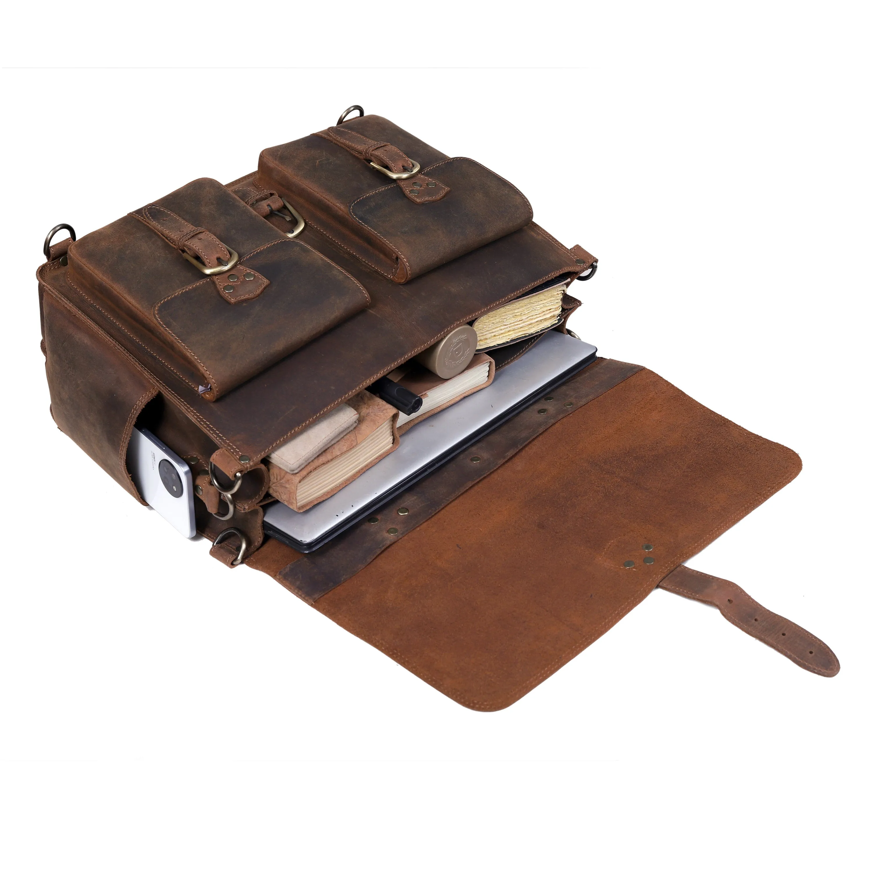 The Vintage Buffalo Leather Briefcase