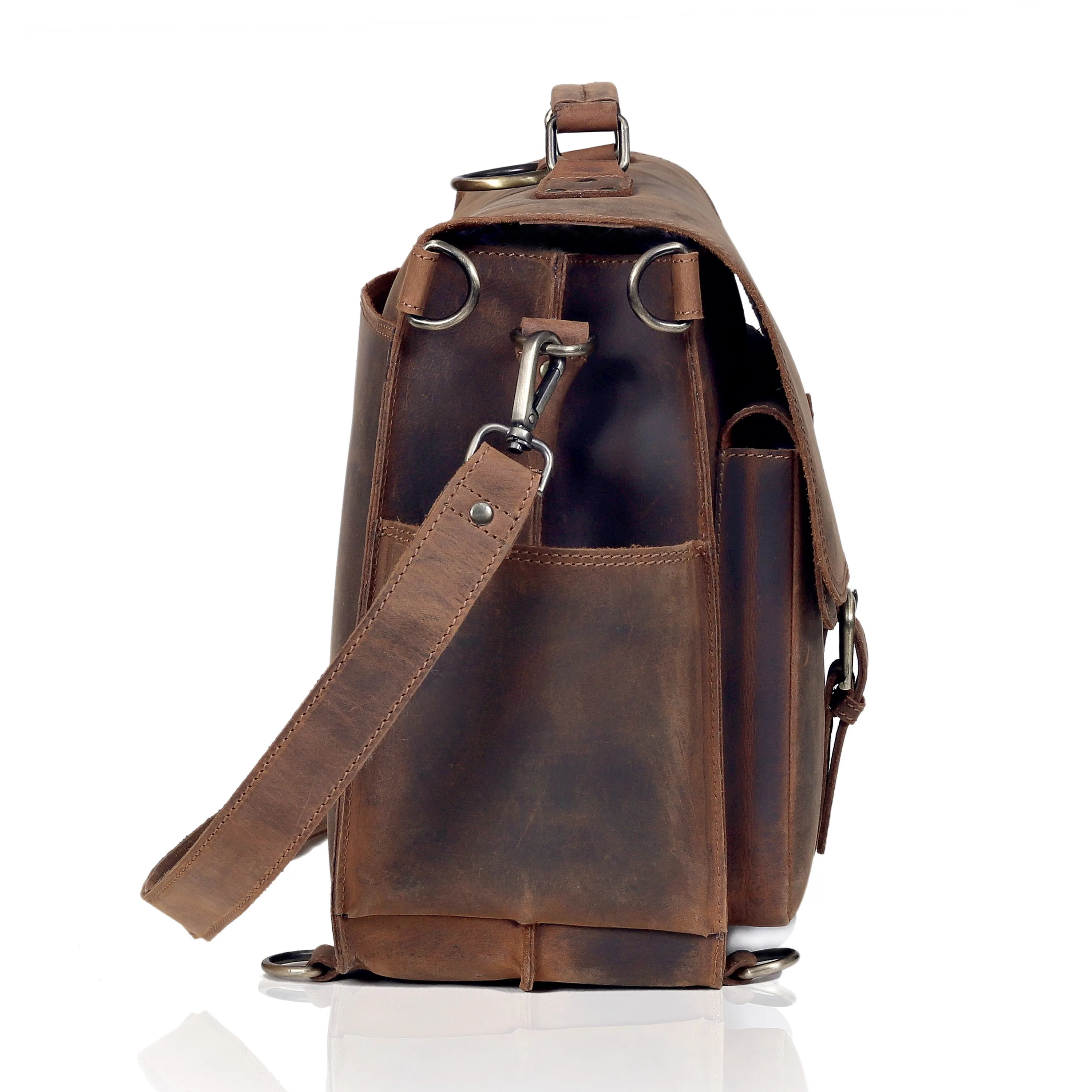 The Vintage Buffalo Leather Briefcase