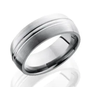Titanium Band with Grooves