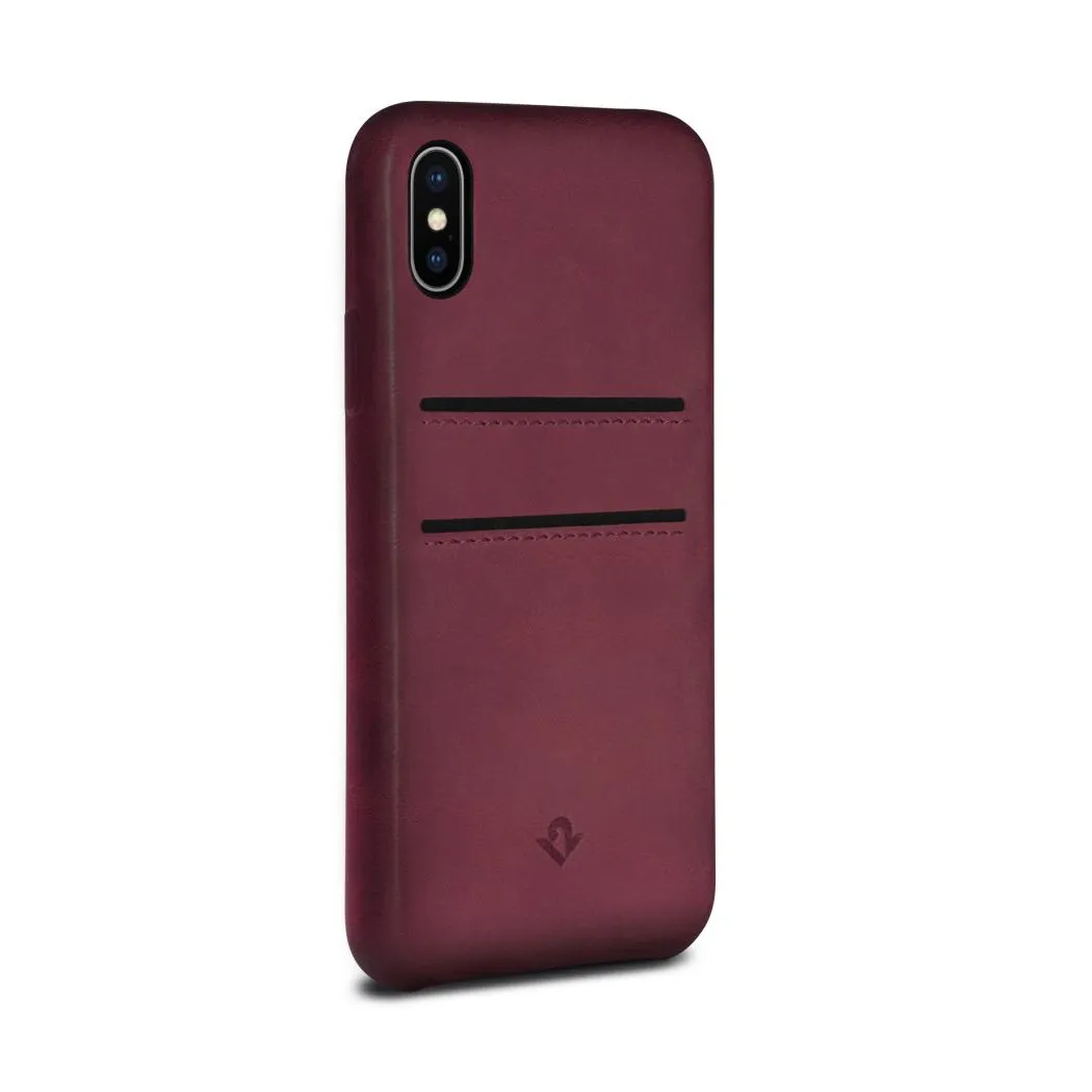 Twelve South Relaxed Leather Case w/ Card Pocket For iPhone XS / X