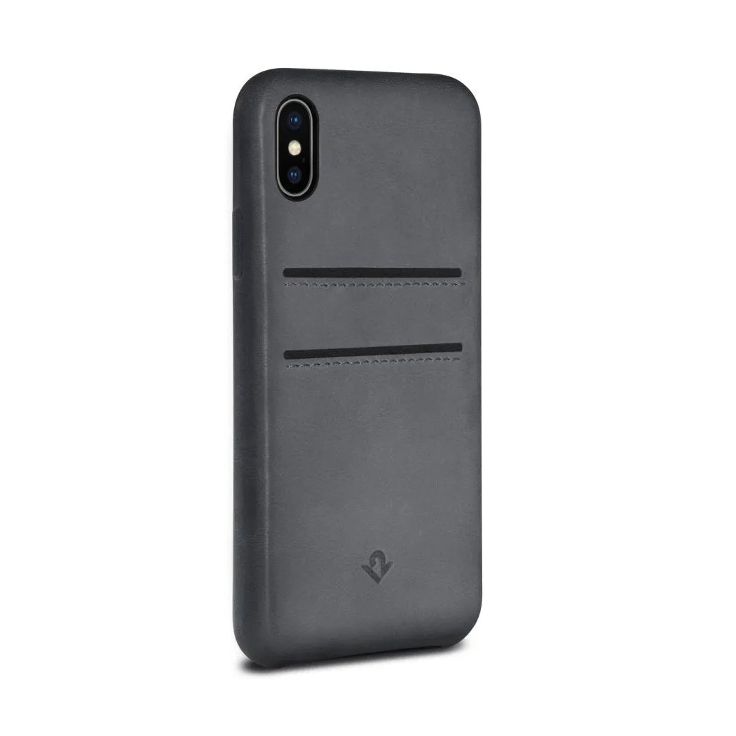 Twelve South Relaxed Leather Case w/ Card Pocket For iPhone XS / X