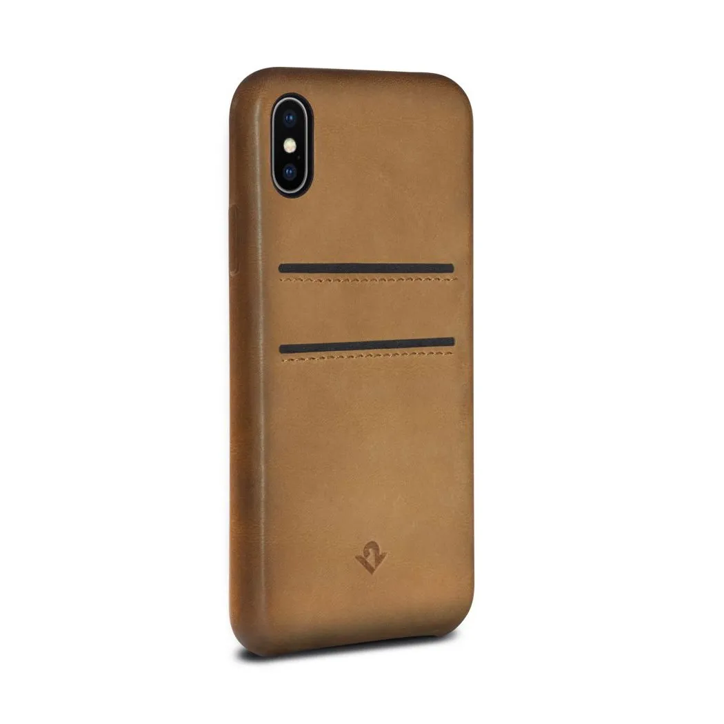 Twelve South Relaxed Leather Case w/ Card Pocket For iPhone XS / X