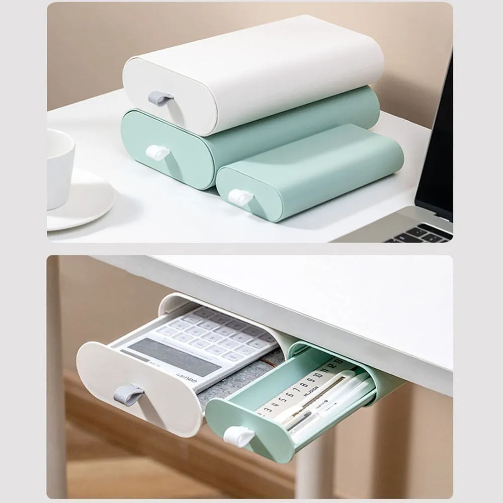 Under The Table Drawer Organizer Storage Box