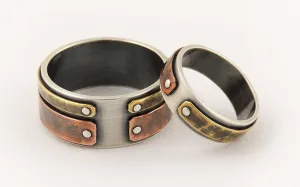 Unique engagement rings set