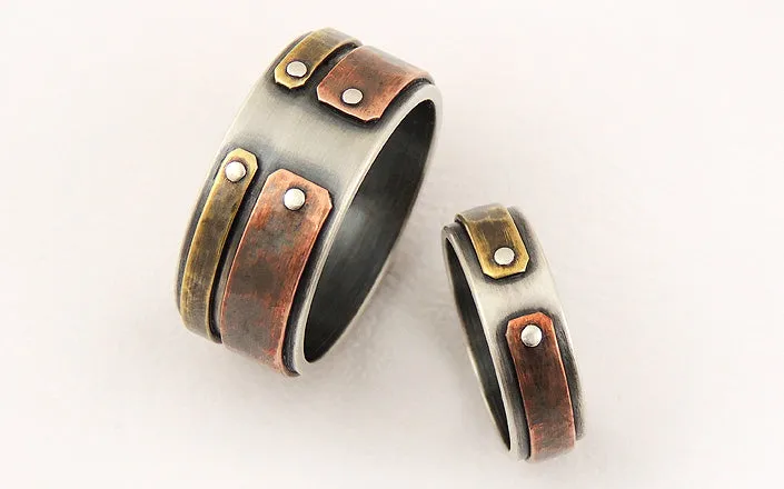 Unique engagement rings set