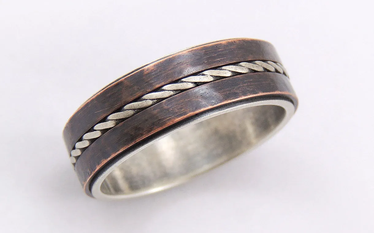 Unique mens wedding ring