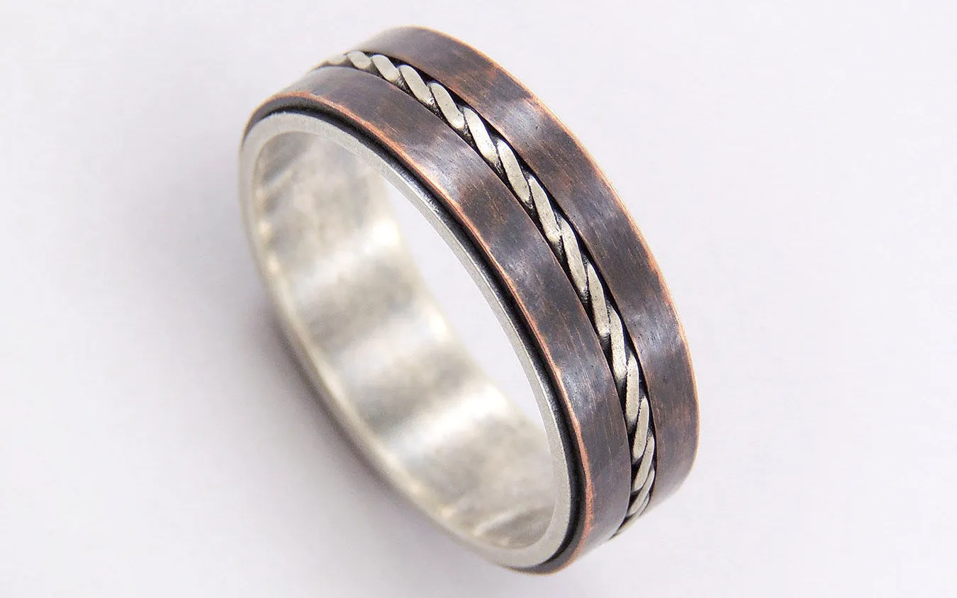 Unique mens wedding ring
