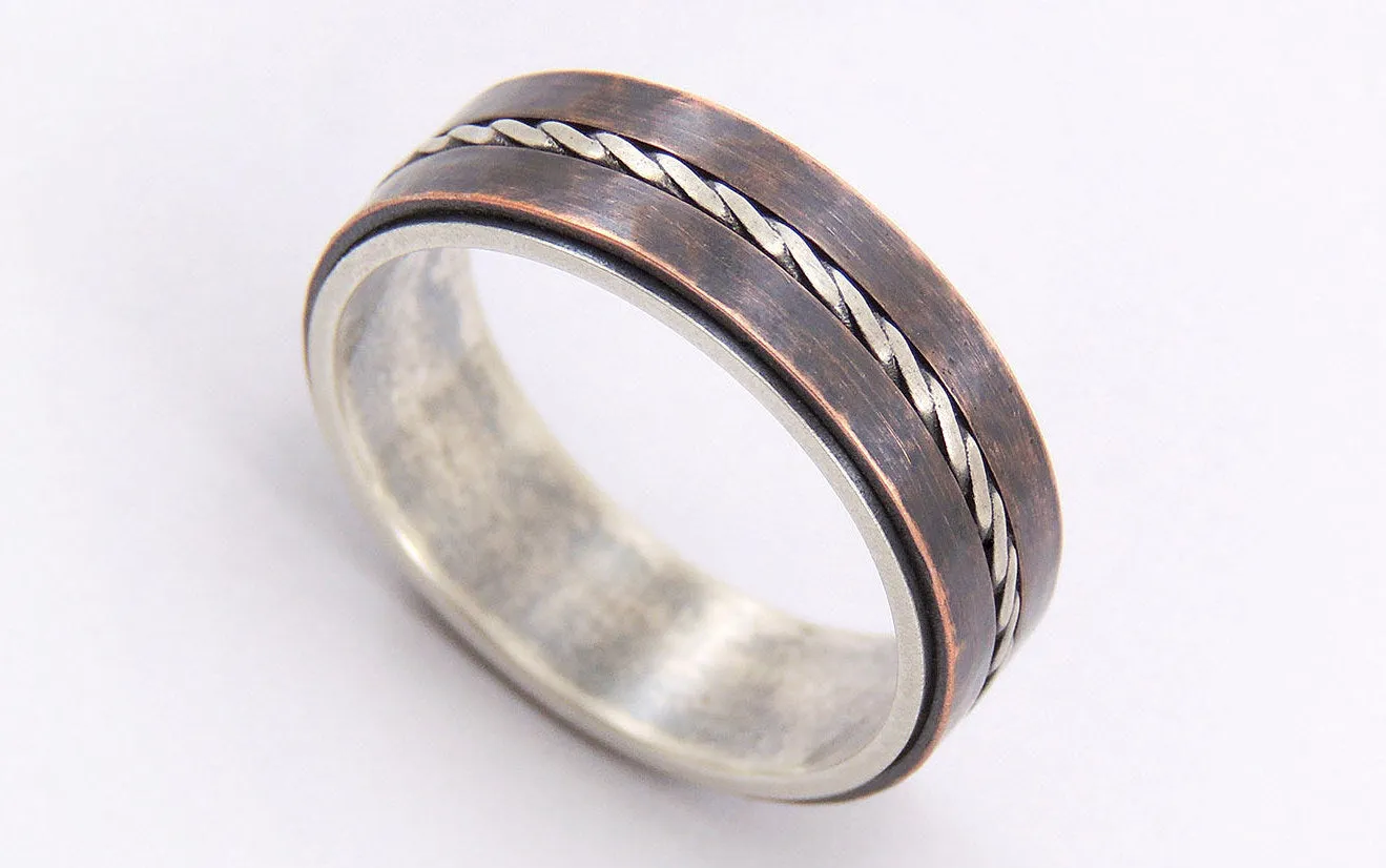 Unique mens wedding ring