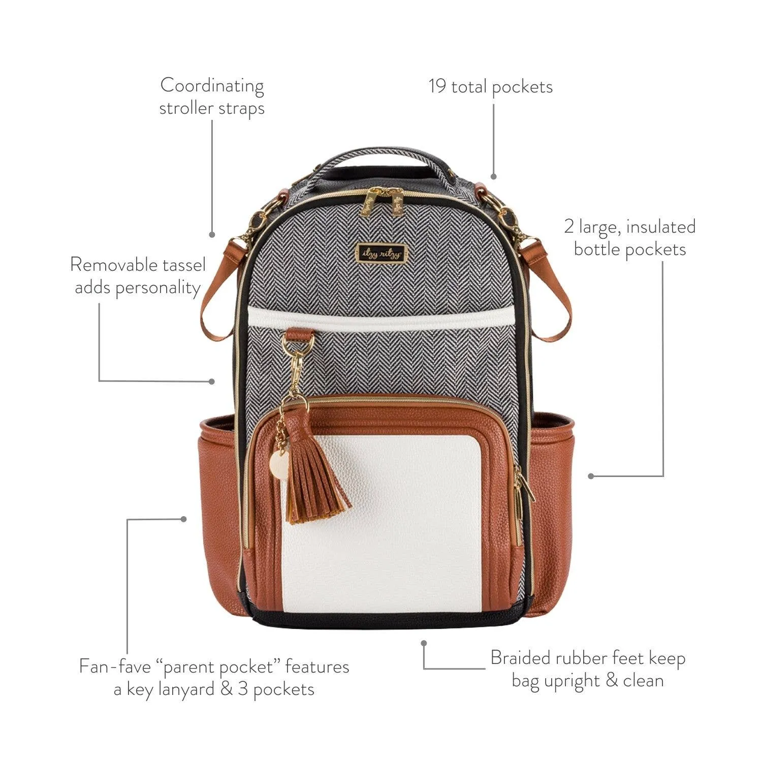 Vanilla Latte Boss Plus™ Diaper Bag