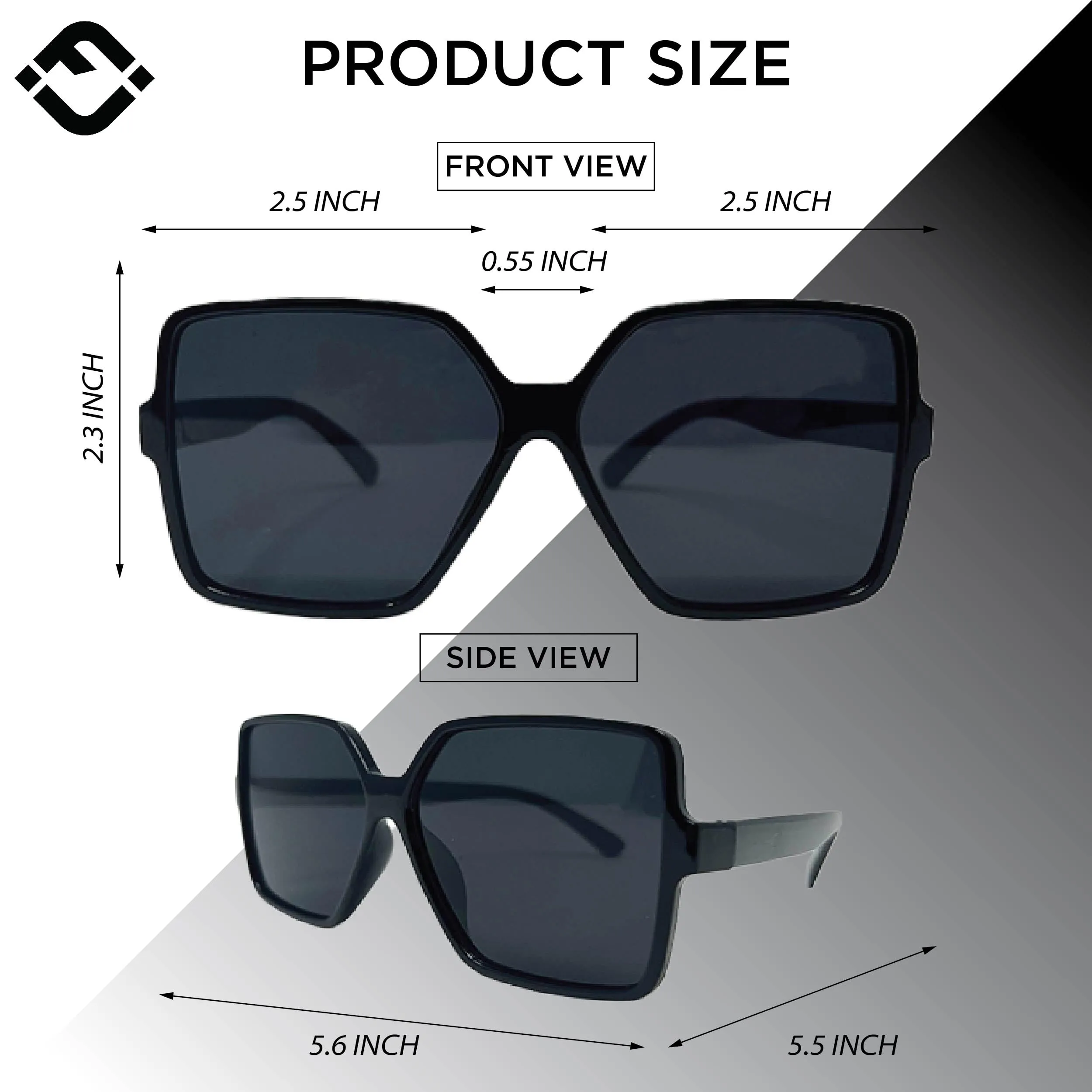 Vintage Oversized Chunky Sunglasses by Funky Junque