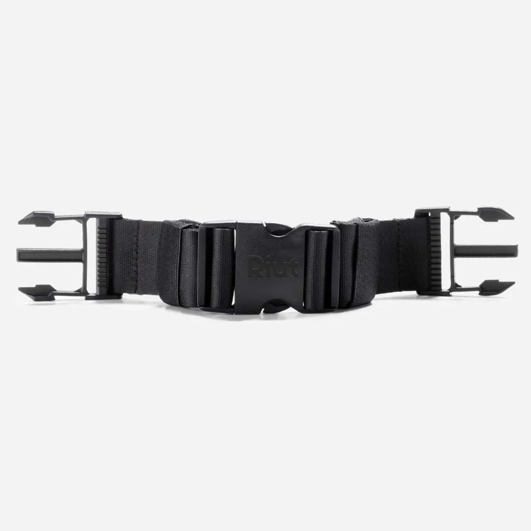 Waist strap for backpack - attach, adjust and remove